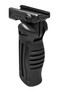 NcStar AARFVG Folding Verticle Grip  Ergonomic Black Polymer