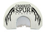 Foxpro CSMOUTHWHTSLASH Crooked Spur V-Cut Slash Diaphragm Call Triple Reed Turkey Sounds Attracts Turkeys White