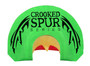 Foxpro CSMOUTHBACKWING Crooked Spur Back Wing Diaphragm Call Triple Reed Turkey Sounds Attracts Turkeys Green