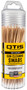 Otis FG241100 Gun Cleaning Swabs Cotton/Wood 6" Long 100 Includes Reusable Storage Tube