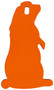 Champion Targets 44916C Impact Steel Prairie Dog Target Rimfire Orange