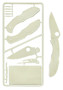 Spyderco PLKIT1 Delica 4 Plastic Kit For Children Ages 7+ Glow-In-The-Dark Plastic