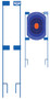 Birchwood Casey 49013 Adjustable Target Stakes  36" Stand Blue Steel Target 36" 2