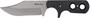 Cold Steel CS-49HCF Mini Tac 3.63" Fixed Bowie Plain Stone Washed 8Cr13MoV SS Blade/ Black Griv-Ex Handle Includes Bead Chain Lanyard/Sheath