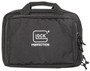 Glock AP60300 Double Pistol Case  Dual Padded Compartments, 5 Internal Mag Holders, 3 Zippered Compartments, Carry Handle, Black  12.5"x9.5"x4.5"