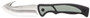 Old Timer 1137138 Trail Boss  3.70" Fixed Gut Hook Plain Stainless Steel Blade, TPE Handle Includes Sheath