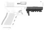 Recover Tactical GR2101 Rail Adapter for Glock 20 &21  Black