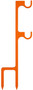 Champion Targets 44915C Impact Steel Double Hanger Stake Rimfire Orange