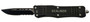 Xcaliber Knife Company  380 ACP  Large 3.80" OTF Part Serrated Black 440C SS Blade, 5.30" Steel Handle