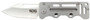 S.O.G SOG-EZ1-CP Cash Card  2.75" Folding Clip Point Satin 8Cr13MoV SS Blade/ Silver Skeletonized Stainless Steel Handle