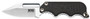 S.O.G SOG-NB1002-C Instinct Mini 1.90" Fixed Clip Point Plain Satin Polished 5Cr15MoV SS Blade Black/Silver G10/SS Handle Includes Lanyard/Sheath