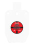 Birchwood Casey BC-47661   Pistol/Rifle Black/Red/White Steel Silhouette 0.38" Thick Hanging