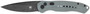 CobraTec Knives GRYDIABLOAUTO Diablo  3.50" Folding Black Stonewashed D2 Steel Blade, 4.75" Gray Textured G10 Scales Handle