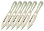 Smith & Wesson Knives SWTK8CP Bullseye Throwing Knives 4.50" Fixed Spear Point Plain 2Cr13MoV SS Blade, 2Cr13 Stainless Handle, 8" OAL, 6 Pack