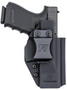 Rounded Gear RGUNVRSLSTNDRDBLK Universal Kydex  IWB Black Kydex Belt Clip Fits Standard Sized Handguns Right Hand
