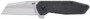 Schrade 1136251 Slyte  3" Folding Plain Satin D2 Steel Blade 4.50" Dark Stonewash Stainless Steel Handle