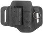 1791 Gunleather HDESSFBLKA EDC Heavy Duty Easy Slide OWB Black Leather Belt Slide Ambidextrous