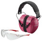 Champion Targets 40624 Eyes & Ears Combo 26 dB Over the Head Pink/Black Adult