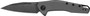 Kershaw 1815 Sanctum  EDC 2.98" Folding Wharncliffe Blackwash 8Cr13MoV SS Blade, Gray PVD Stainless Steel Handle