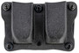 DeSantis Gunhide A87KJKKZ0 Quantico Double Mag Pouch OWB Black Kydex, Belt Clip Fits Belts Up To 1.50" Wide, Compatible w/Sig P365, Ambidextrous