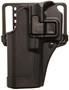 Blackhawk 410520BKL Serpa CQC  OWB Size 20 Matte Black Polymer Belt Loop/Paddle Fits S&W J Frame Fits 2" Barrel Left Hand
