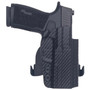 Rounded Gear SSRP365XMACROTLR7SUBCF  Paddle Holster OWB Black Carbon Fiber Kydex Fits Sig P365 X Macro Right Hand