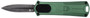 CobraTec Knives 952ODGDAGNS 952  1.75" OTF Dagger Plain Stonewashed D2 Steel Blade, 3" OD Green Anodized Aluminum Handle