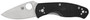Spyderco C136PBK Persistence Lightweight 2.75" Folding Plain Satin 8Cr13MoV SS Blade, Black Bi-Directional Texturing FRN Handle