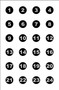 Action Target VB24100 Sighting Military Circle Paper 23" x 35" Black/White 100 Per Box