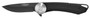 Camillus 19640 Cirque  2.75" Folding Drop Point Plain Black AUS-8 Carbonitride Titanium Blade, Black G10 Handle