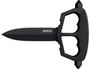 Cold Steel CS80NT3 Chaos Push Knife 5" Fixed Plain Black Matte Powder Coat SK-5 Steel Blade/ Black w/D-Guard Handle Griv-Ex w/Overmold Kray-Ex Handle Includes Belt Loop/Sheath