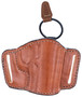 Bianchi 19242 105 Minimalist Belt Slide Holster Size 01 OWB Open Top Style made of Leather with Tan Finish fits 2" Barrel Ruger SP101 & S&W J-Frame for Right Hand