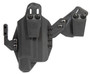 Blackhawk 416702BK Stache  IWB Size 02 Black Polymer Belt Clip Compatible w/Glock 19/23/32/45 Belt 1.50" Wide Ambidextrous
