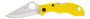 Spyderco LYLP3 Ladybug 3 Salt 1.94" Folding Plain Stonewashed H2 Steel Blade/Marine Yellow Bi-Directional Texturing FRN Handle