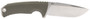 S.O.G SOG17060143 Tellus FX 4.20" Fixed Clip Point Plain Stonewashed Cryo 440C SS Blade, Olive Drab Textured GRN Handle, Blister Pkg