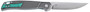 CRKT K440XXP SCAR  EDC 3.30" Folding Plain Satin D2 Steel Blade, Gray Textured Aluminum Handle