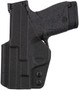 1791 Gunleather TACIWBSHIELDBLKR Tactical Kydex  IWB Black Kydex Belt Clip Fits S&W Shield
