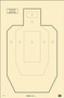Action Target IPSCP100 Military IPSC/USPSA IPSC Paper Hanging 23" x 35" Black/White 100 Per Box
