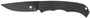 CobraTec Knives CTCLNHRBLK Cyclone Hidden Release 3" Flip Open Plain Black TiCN D2 Steel Blade, 4" Black Aluminum Handle