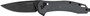 Kershaw 2042 Covalent  Mid-Size 3.20" Folding Drop Point Plain Black Oxide Blackwash D2 Steel Blade, Gray Textured Pockets Glass Filled Nylon Handle, Includes Pocket Clip
