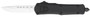 CobraTec Knives SBFS3DNS FS-3  Small 2.75" OTF Drop Point Plain D2 Steel Blade, 4.25" Black Aluminum Alloy Handle