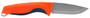 S.O.G SOG17410341 Aegis FX  3.70" Fixed Drop Point Plain Satin 4116 Krupp SS Blade, Recue Red w/Indigo Accents GRN Handle, Includes Sheath