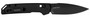 Kershaw 2051BLK Mini Iridium  3" Folding/Spear Point Plain Stonewashed D2 Steel Blade/Ice Blue Anodized 6061-T6 Aluminum Handle