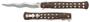 Cold Steel CS-26SXK6 Ti-Lite  6" Folding Plain Kris AUS 10A Steel Blade/ Black Griv-Ex Handle