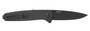 S.O.G SOG11150143 Twitch III 3.10" Folding Drop Point Plain Black TiNi 154CM SS Blade, Black Aluminum Handle