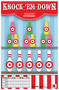 Action Target GSCARBTTL100 Entertainment Knock-'Em-Down Bottles/Pins Paper Hanging 23" x 35" Multi-Color 100 Per Box