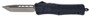 CobraTec Knives MNYCTK1MTNS CTK-1  Medium 3" OTF Tanto Plain D2 Steel Blade/NYPD Blue Aluminum Handle Features Glass Breaker Includes Pocket Clip