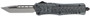 CobraTec Knives MCFCTK1MTNS CTK-1  Medium 3" OTF Tanto Plain D2 Steel Blade/Carbon Fiber Aluminum Handle Features Glass Breaker Includes Pocket Clip