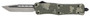 CobraTec Knives MADCCTK1MTNS CTK-1  Medium 3" OTF Tanto Plain D2 Steel Blade/Army DigiCamo Aluminum Handle Features Glass Breaker Includes Pocket Clip