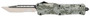 CobraTec Knives LADCCTK1LTS CTK-1  Large 3.75" OTF Tanto Part Serrated D2 Steel Blade/Army DigiCamo Aluminum Handle Features Glass Breaker Includes Pocket Clip